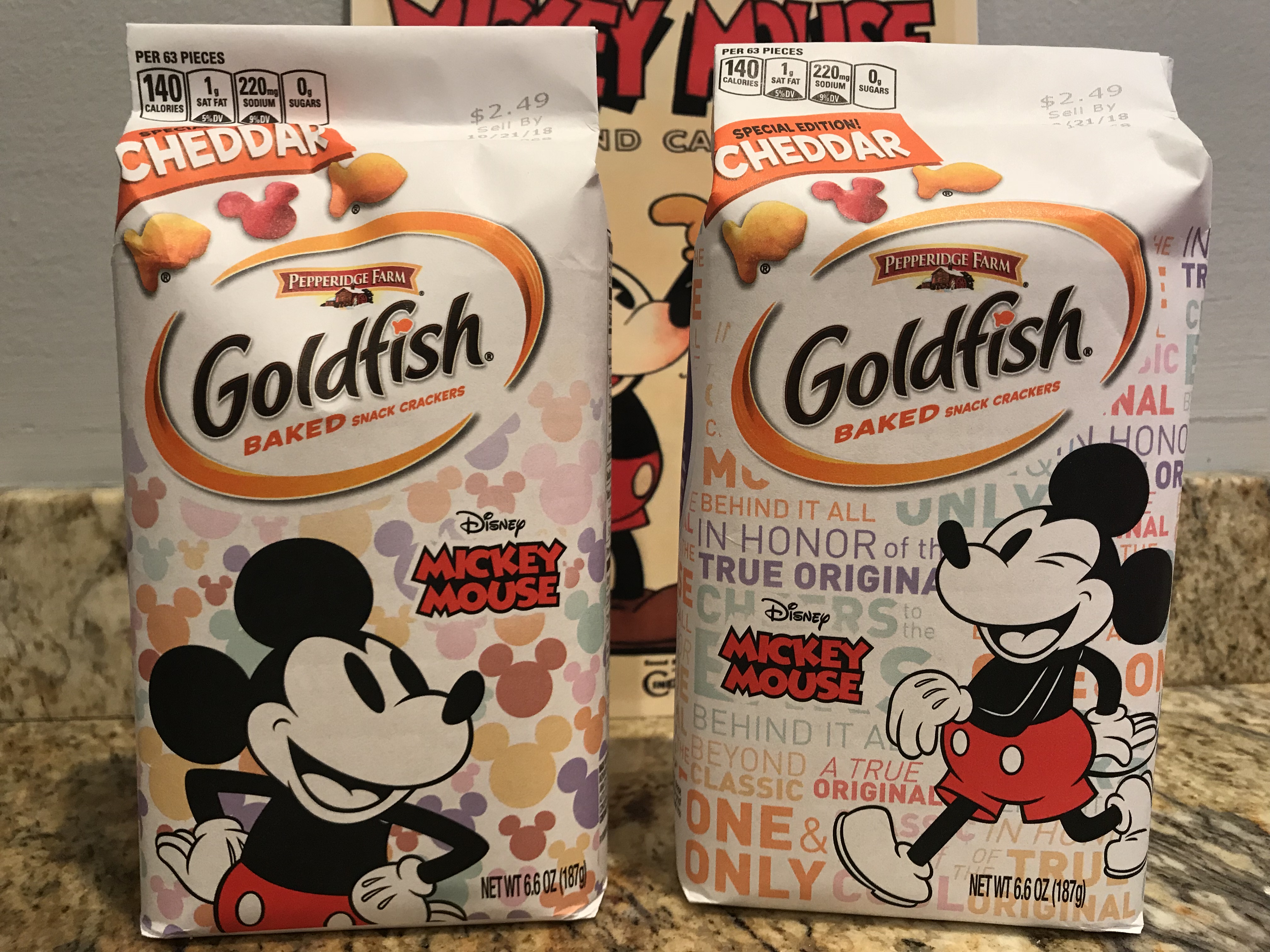 Review Target Exclusive Special Edition Mickey Mouse Goldfish Crackers We Found Some And Ate Them Wdw Kingdom
