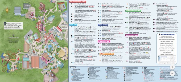 Disney's Hollywood Studios Map (Walt Disney World) | WDW Kingdom