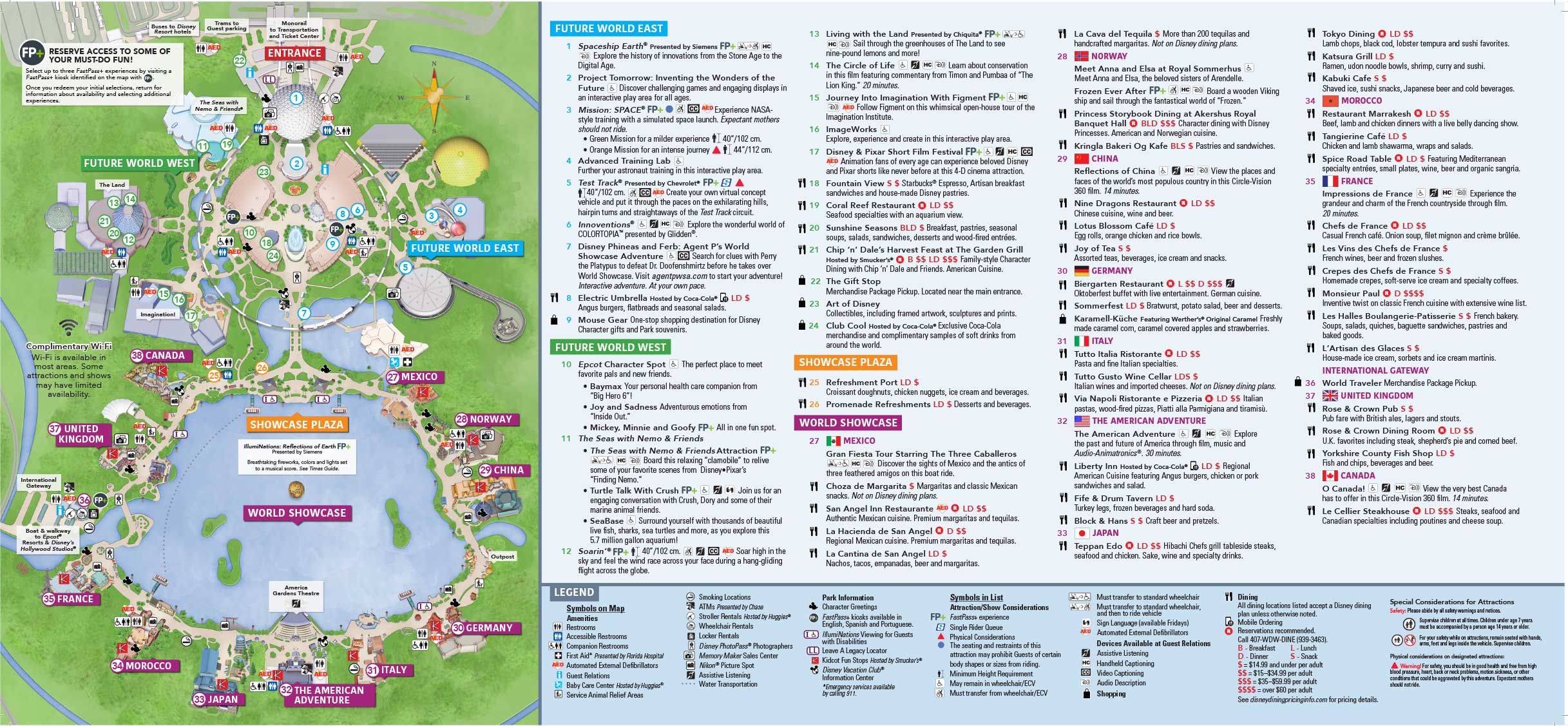 Epcot Map (Walt Disney World) WDW Kingdom