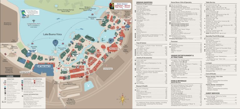 Disney Springs Guide Map (Walt Disney World) | WDW Kingdom