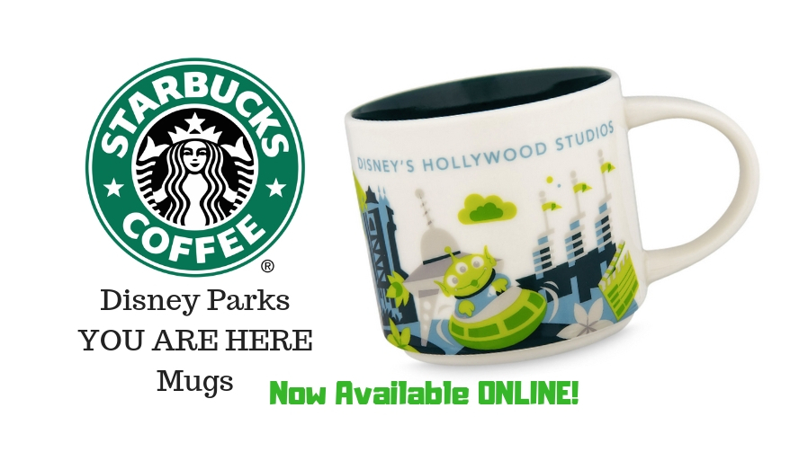 Walt Disney World Starbucks YOUR ARE HERE Mugs NOW AVAILABLE To